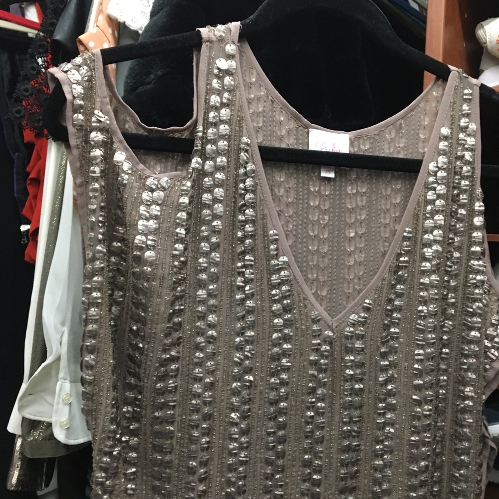 Parker beaded top size XS